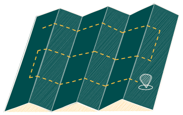 Map with a path