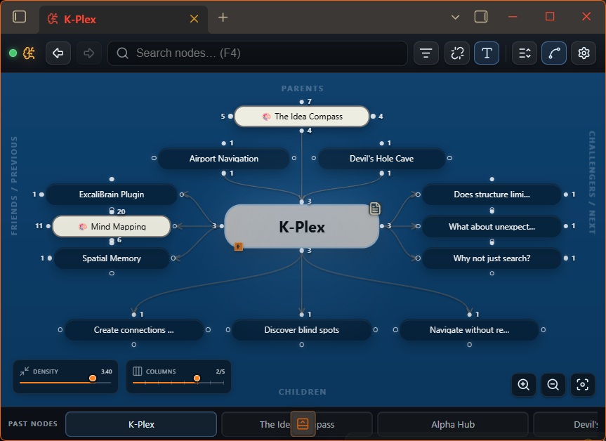 K-Plex structured knowledge graph