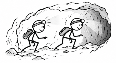 Exploring caves